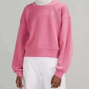 Softstreme Perfectly Oversized Cropped Crew - Pink Blossom